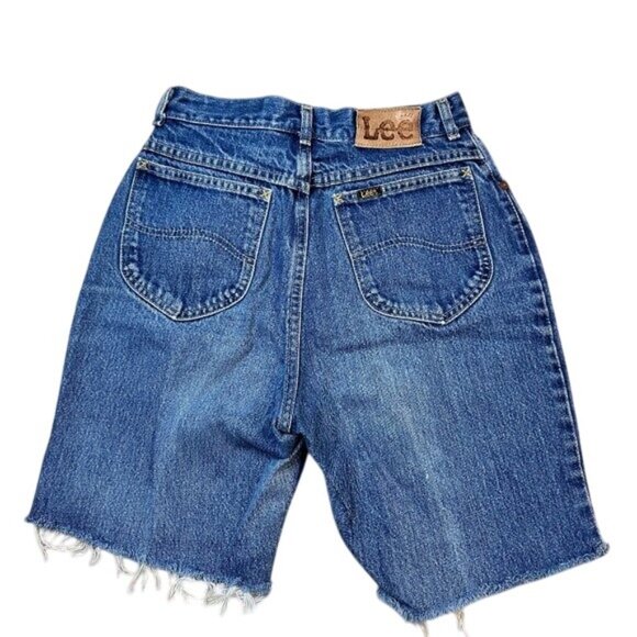 Lee Riders Denim Shorts in Blue - Picture 2 of 3